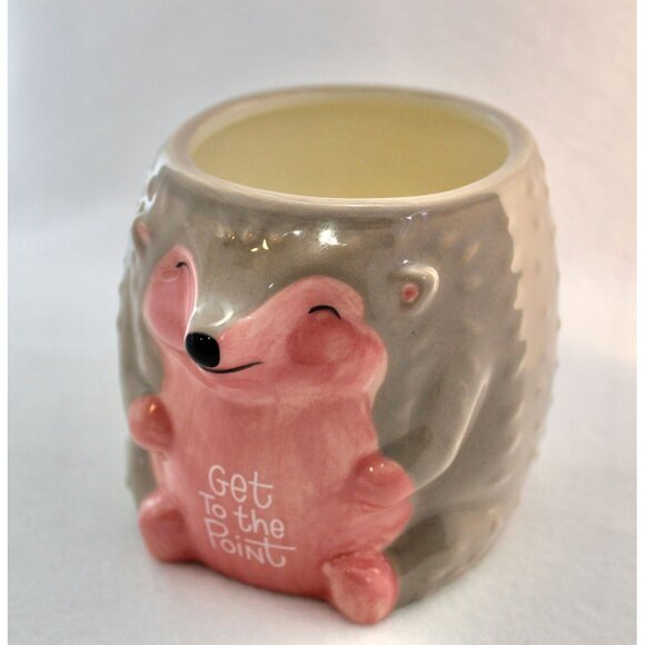 Hedgehog Ceramic Coffee Mug " Get To The Point" By Luckyoo - Picture 6 of 6